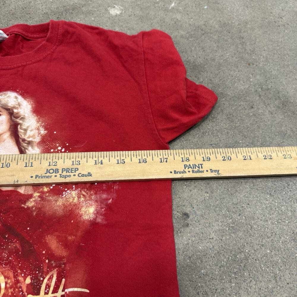 TAYLOR SWIFT SPEAK NOW 2011 CONCERT T SHIRT FRINGE BOHO T SHIRT RED MEDIUM - Picture 7 of 8